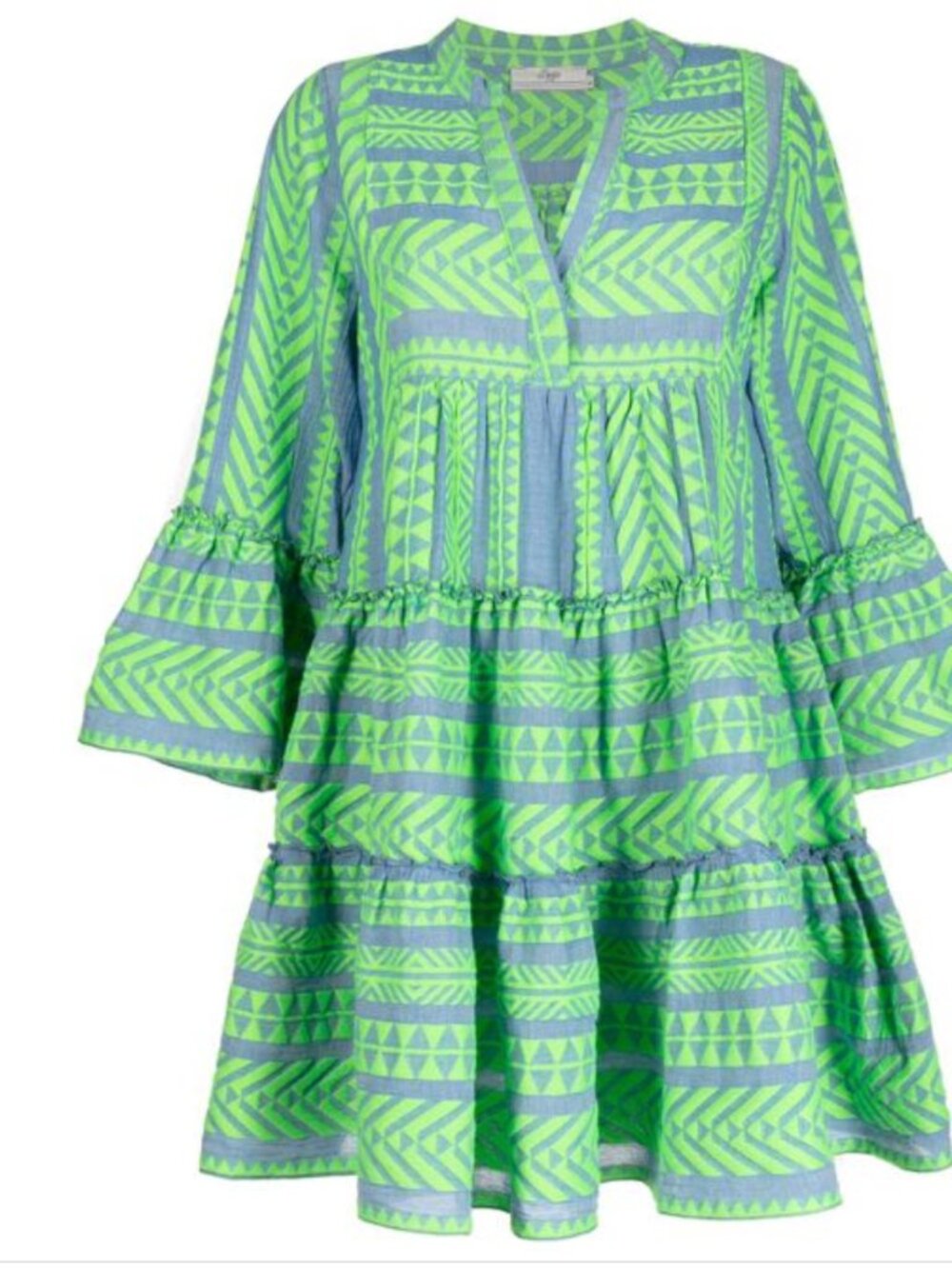 Devotion Twins Ella Dress Blue Green - Picture 2 of 4